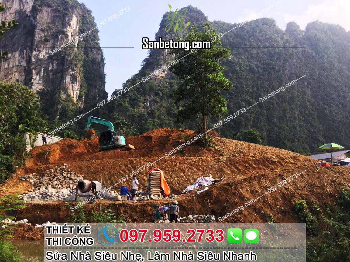 Thi công sàn bê tông nhẹ Xuân Mai tại Lương Sơn Hòa Bình - Homestay Thi công sàn bê tông nhẹ Xuân Mai tại Lương Sơn Hòa Bình - Homestay